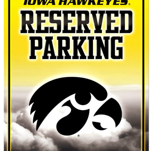 Iowa Hawkeyes Sign Metal Parking