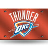 Oklahoma City Thunder License Plate Laser Cut Light Orange – Special Order