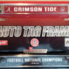 Alabama Crimson Tide License Plate Frame Chrome 2012 National Champ