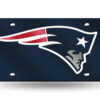 New England Patriots License Plate Laser Cut Navy