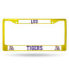 LSU Tigers License Plate Frame Metal Yellow – Special Order