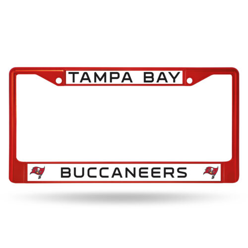 Tampa Bay Buccaneers License Plate Frame Metal Red