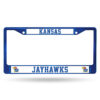 Kansas Jayhawks License Plate Frame Metal Blue