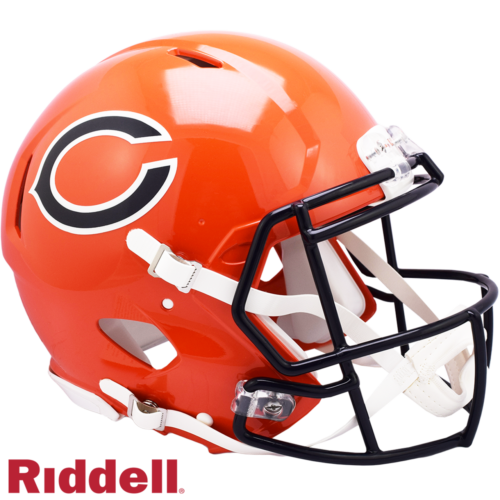 Chicago Bears Helmet Riddell Authentic Full Size Speed Style On-Field Alternate – Special Order