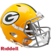 Green Bay Packers Helmet Riddell Replica Full Size Speed Style 1961-1979 T/B