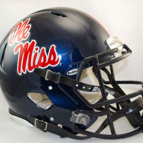 Mississippi Rebels Helmet Riddell Authentic Full Size Speed Style – Special Order