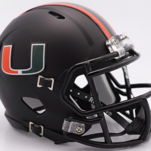 Miami Hurricanes Helmet Riddell Authentic Full Size Speed Style Miami Nights Design