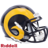 Los Angeles Rams Helmet Riddell Replica Mini Speed Style 1981-1999 T/B