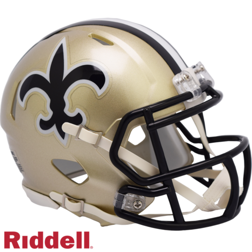 New Orleans Saints Helmet Riddell Replica Mini Speed Style 1976-1999 T/B