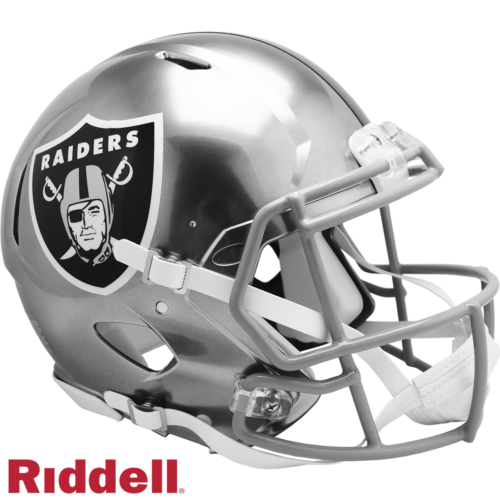 Las Vegas Raiders Helmet Riddell Authentic Full Size Speed Style FLASH Alternate