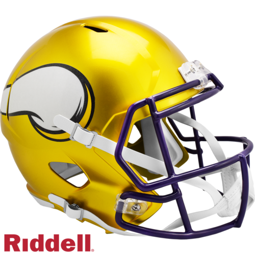 Minnesota Vikings Helmet Riddell Replica Full Size Speed Style FLASH Alternate