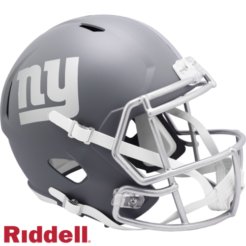 New York Giants Helmet Riddell Replica Full Size Speed Style Slate Alternate