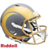 Los Angeles Rams Helmet Riddell Replica Full Size Speed Style Slate Alternate