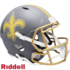 New Orleans Saints Helmet Riddell Replica Full Size Speed Style Slate Alternate