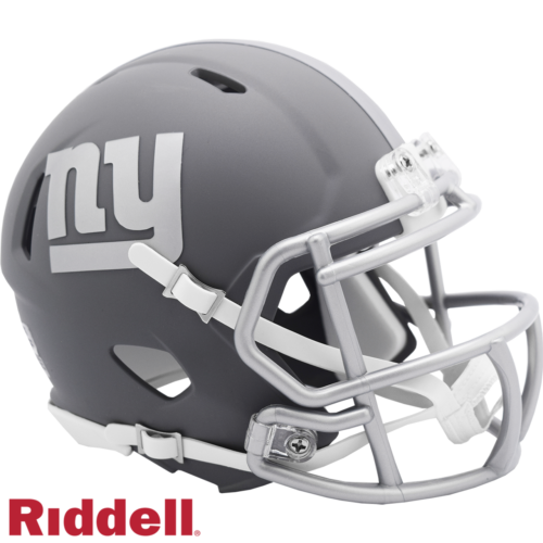 New York Giants Helmet Riddell Replica Mini Speed Style Slate Alternate