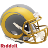 Los Angeles Rams Helmet Riddell Replica Mini Speed Style Slate Alternate