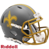 New Orleans Saints Helmet Riddell Replica Mini Speed Style Slate Alternate