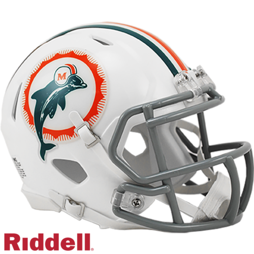 Miami Dolphins Helmet Riddell Replica Mini Speed Style 1972 T/B