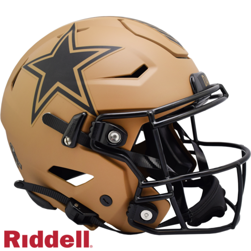 Dallas Cowboys Helmet Riddell Authentic Full Size SpeedFlex Style Salute To Service 2023