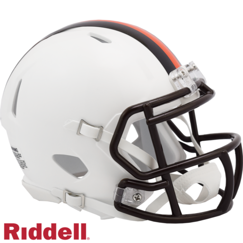 Cleveland Browns Helmet Riddell Replica Mini Speed Style On-Field Alternate 2023 White Out