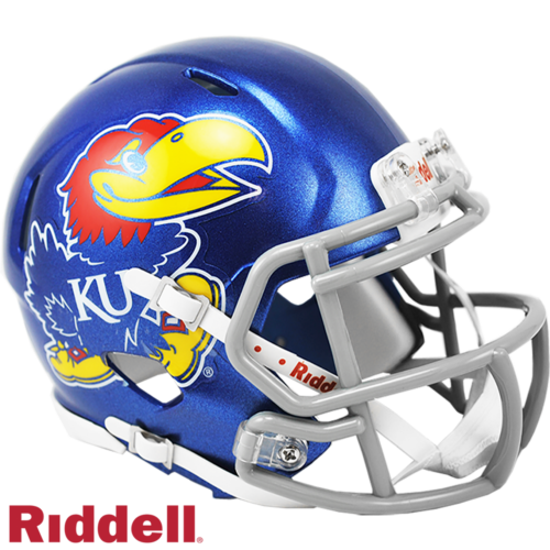 Kansas Jayhawks Helmet Riddell Replica Mini Speed Style