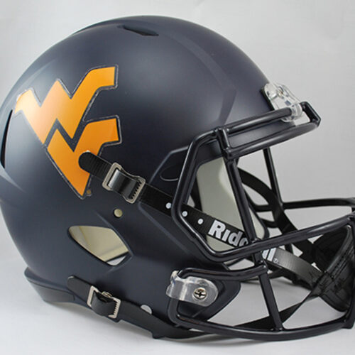 West Virginia Mountaineers Deluxe Replica Speed Helmet – Special Order