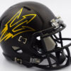 Arizona State Sun Devils Helmet Riddell Replica Mini Speed Style Satin Black