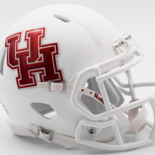 Houston Cougars Helmet Riddell Replica Mini Speed Style Matte White