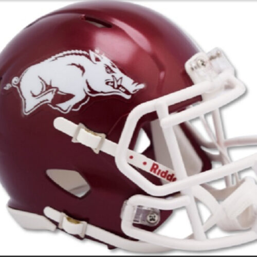 Arkansas Razorbacks Helmet Riddell Replica Mini Speed Style