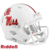 Mississippi Rebels Helmet Riddell Replica Mini Speed Style White