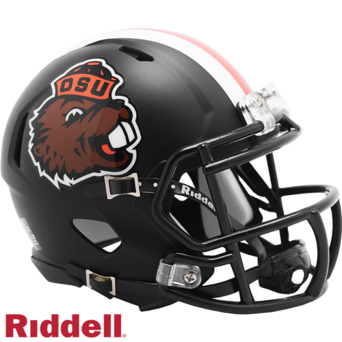 Oregon State Beavers Helmet Riddell Replica Mini Speed Style Satin Black