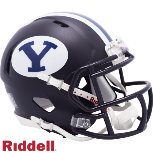 BYU Cougars Helmet Riddell Replica Mini Speed Style Navy