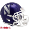 Northwestern Wildcats Helmet Riddell Replica Mini Speed Style Purple