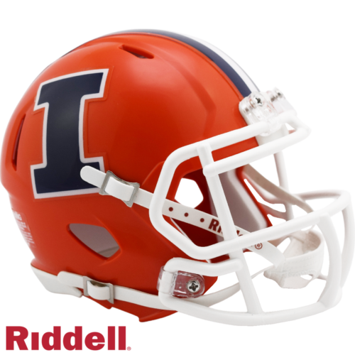 Illinois Fighting Illini Helmet Riddell Replica Mini Speed Style