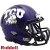 TCU Horned Frogs Helmet Riddell Replica Mini Speed Style Satin Purple