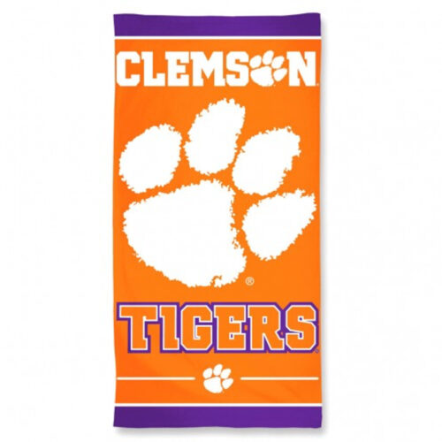 Clemson Tigers Towel 30×60 Beach Style