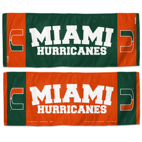 Miami Hurricanes Cooling Towel 12×30