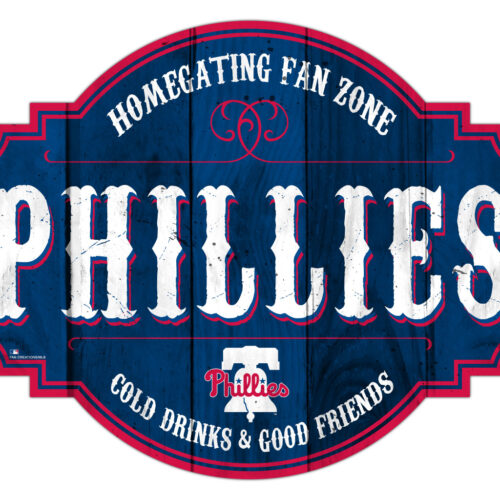 Philadelphia Phillies Sign Wood 12 Inch Homegating Tavern