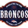 Denver Broncos Sign Wood 12 Inch Homegating Tavern